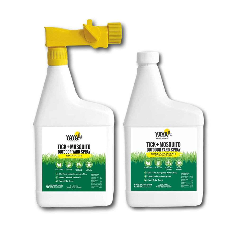 Tick + Mosquito Outdoor Yard Spray + Refill Bundle