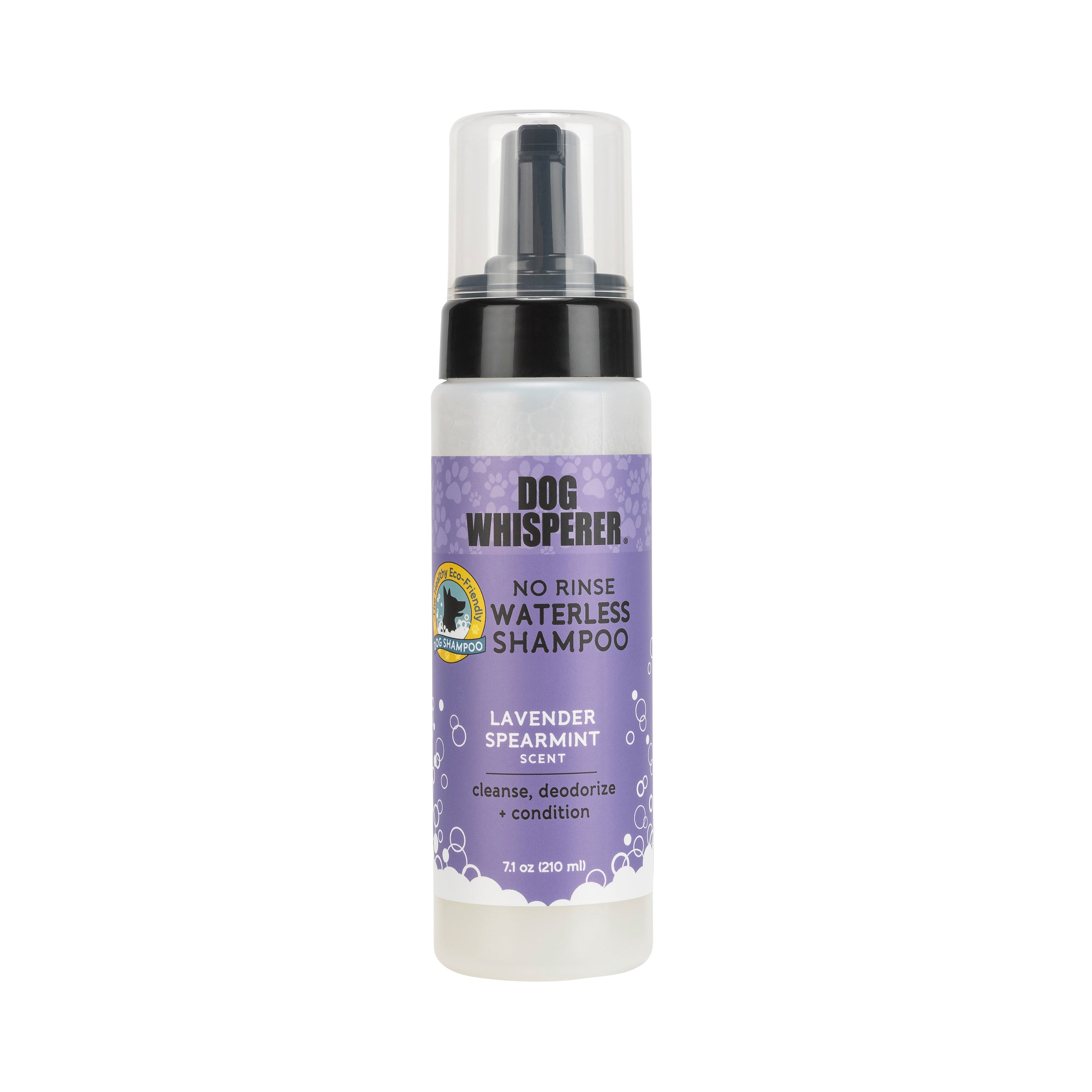 Dog Whisperer Waterless Eco Friendly Dog Shampoo Lavender Spearmint YAYA Organics