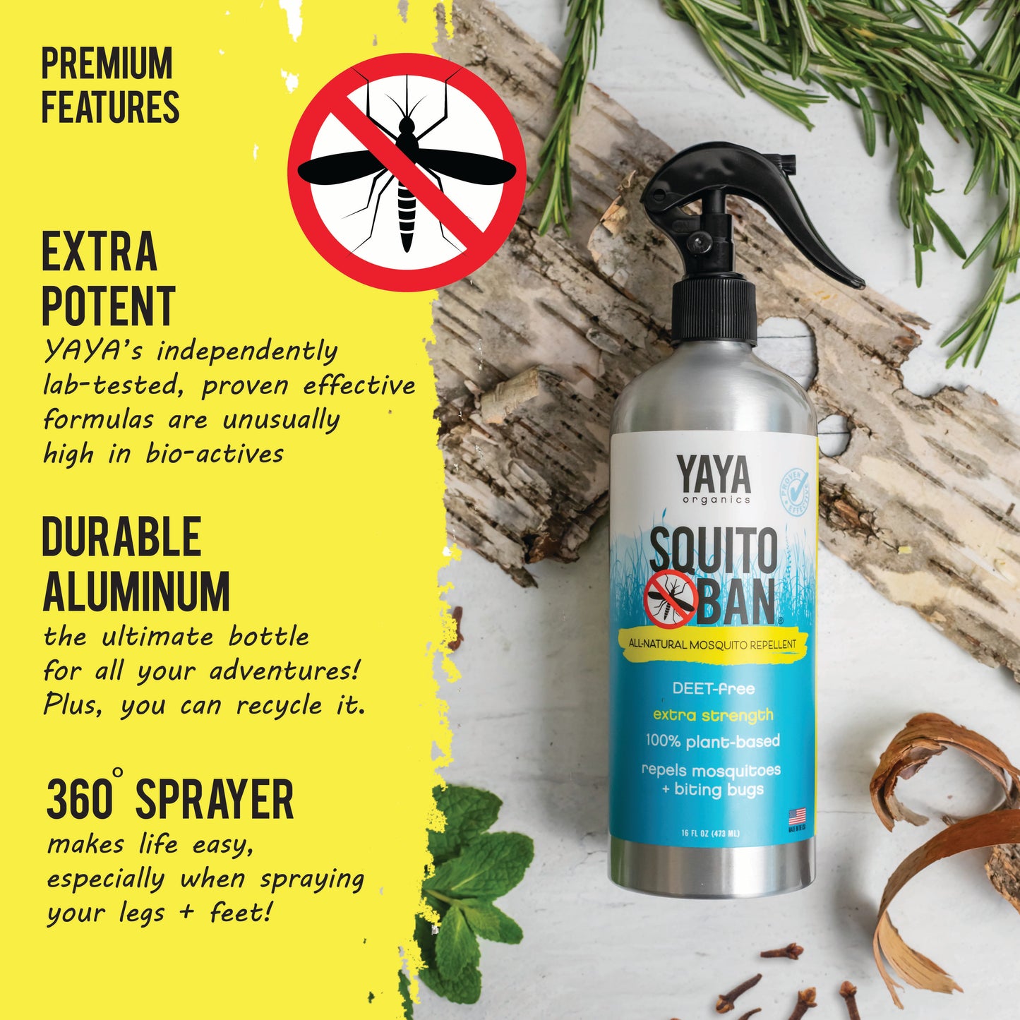 
                  
                    SQUITO BAN® All-Natural Mosquito Repellent BUNDLE (16 oz / 4 oz )
                  
                